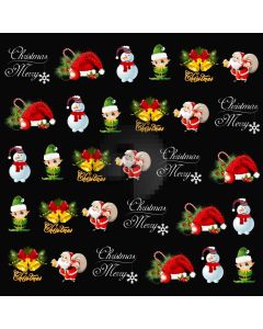 Christmas Snowman Mistletoe Computer Printed Photography Backdrop ABD-533