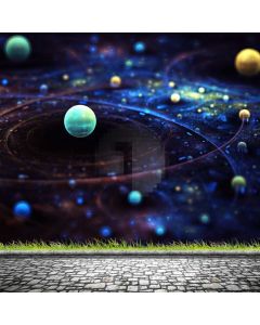 Nature Galaxy Moon Computer Printed Photography Backdrop ABD-539