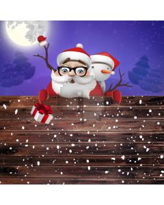 Christmas Santa Floor Computer Printed Photography Backdrop ABD-551