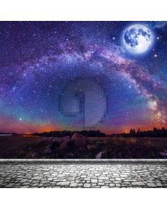 Moon Galaxy Planet Computer Printed Photography Backdrop ABD-585