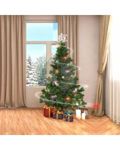 Christmas Gift Star Curtain Computer Printed Photography Backdrop ABD-595