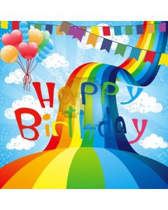 Birthday Colors Computer Printed Photography Backdrop ABD-617