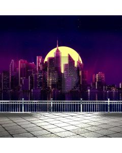 Building Tower Rail Sea Computer Printed Photography Backdrop ABD-629