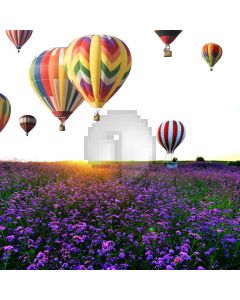 Lavender Balloon Computer Printed Photography Backdrop ABD-722