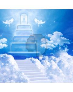Clound Stairs Computer Printed Photography Backdrop ABD-723