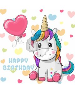 Cartoon Heart Animal Computer Printed Photography Backdrop ABD-733