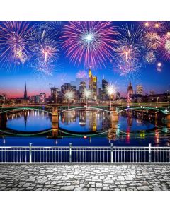 New Year 2020 Firework Stream Computer Printed Photography Backdrop ABD-774