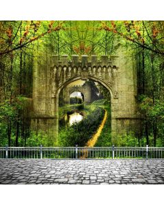 Forest Rail Road Computer Printed Photography Backdrop ABD-794