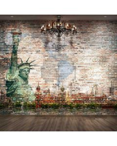 Graffiti Light Floor Computer Printed Photography Backdrop ABD-804