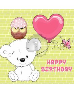 Cartoon Animal Birthday Computer Printed Photography Backdrop ABD-842