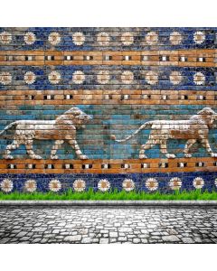 Animal Flower Brick Stone Computer Printed Photography Backdrop ABD-874