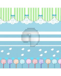 Green Strip Birthday Computer Printed Photography Backdrop ABD-885