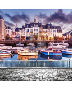 Sea Building Rail River Computer Printed Photography Backdrop ABD-911