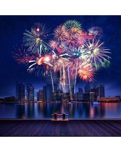 Sea Firework 2020 Computer Printed Photography Backdrop ABD-957