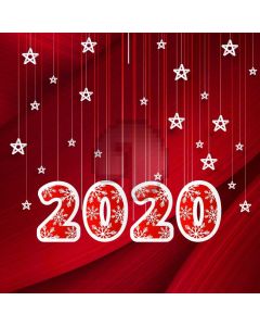 2020 Redbackground Stars Computer Printed Photography Backdrop ABD-983