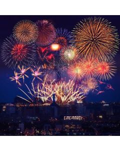 2020 Fireworks City Computer Printed Photography Backdrop ABD-993