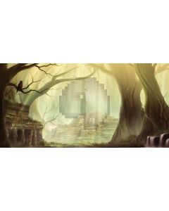 Tree Light Mountain Computer Printed Dance Recital Scenic Backdrop ACP-1003