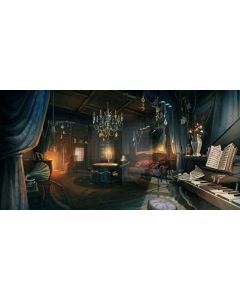 Ceiling Lamp Curtain Table Computer Printed Dance Recital Scenic Backdrop ACP-1029