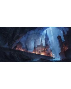 Building Light Curtain Computer Printed Dance Recital Scenic Backdrop ACP-1045
