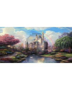 beauty castle Computer Printed Dance Recital Scenic Backdrop ACP-104