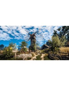 Tree Flower Sky Computer Printed Dance Recital Scenic Backdrop ACP-1051