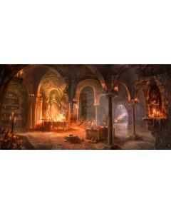 Arch Light Pillar Computer Printed Dance Recital Scenic Backdrop ACP-1056