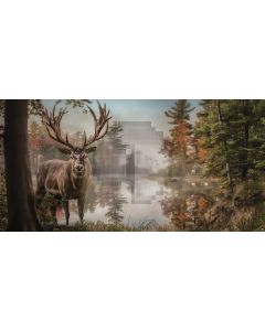 River Tree Cow Computer Printed Dance Recital Scenic Backdrop ACP-1063