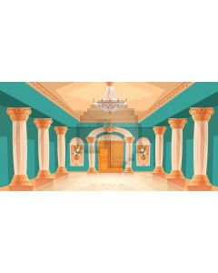 Pillar Door Computer Printed Dance Recital Scenic Backdrop ACP-1076