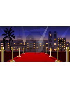 Pillar Red Carpet Tree Computer Printed Dance Recital Scenic Backdrop ACP-1078