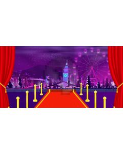 Red Carpet Pillar Computer Printed Dance Recital Scenic Backdrop ACP-1097