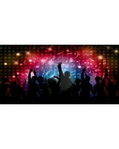 Light People Music Computer Printed Dance Recital Scenic Backdrop ACP-1108