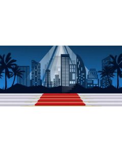 Stair Building Tree Computer Printed Dance Recital Scenic Backdrop ACP-1117