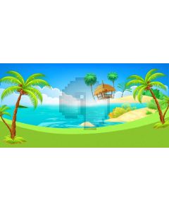 Sea Tree Computer Printed Dance Recital Scenic Backdrop ACP-1128
