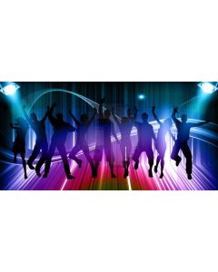 Stage Light People Computer Printed Dance Recital Scenic Backdrop ACP-1132