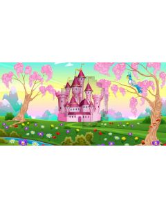 Tree Castle Computer Printed Dance Recital Scenic Backdrop ACP-1149