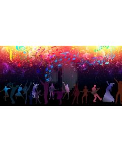 Stage Lights Computer Printed Dance Recital Scenic Backdrop ACP-1173