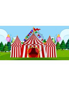 Circus Tree Computer Printed Dance Recital Scenic Backdrop ACP-1186