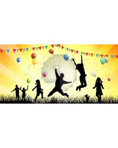 Kids Flag Computer Printed Dance Recital Scenic Backdrop ACP-1191