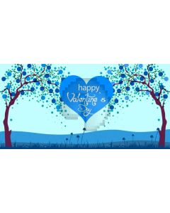 Tree Valentine's Day Computer Printed Dance Recital Scenic Backdrop ACP-1199