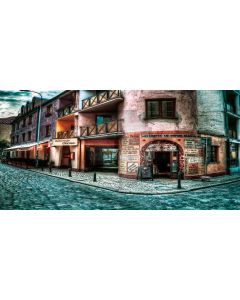 quiet street Computer Printed Dance Recital Scenic Backdrop ACP-011