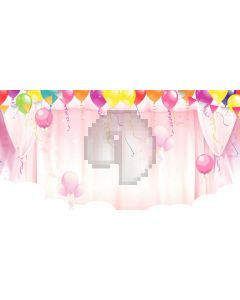 Ballon Curtain Computer Printed Dance Recital Scenic Backdrop ACP-1203
