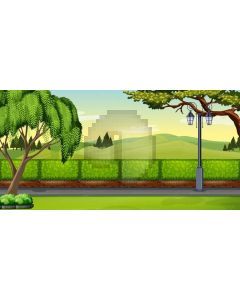 Tree Light Computer Printed Dance Recital Scenic Backdrop ACP-1208