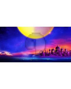 Castle Moon Computer Printed Dance Recital Scenic Backdrop ACP-1210