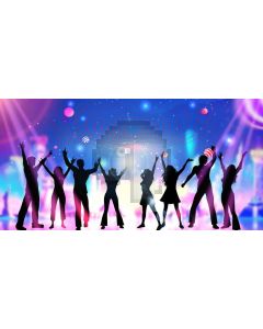 Light People Computer Printed Dance Recital Scenic Backdrop ACP-1214