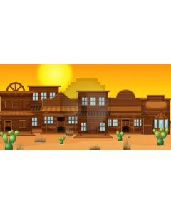 House Sun Computer Printed Dance Recital Scenic Backdrop ACP-1237
