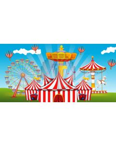 Circus Ballon Computer Printed Dance Recital Scenic Backdrop ACP-1238