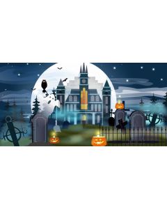 City Ghost Star Computer Printed Dance Recital Scenic Backdrop ACP-1246