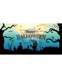 Halloween Grave Computer Printed Dance Recital Scenic Backdrop ACP-1248