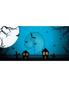 House Bird Bat Computer Printed Dance Recital Scenic Backdrop ACP-1249
