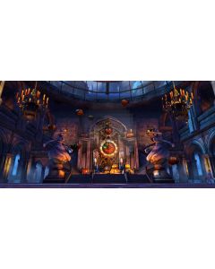 Pumpkin Lanterns Candle Computer Printed Dance Recital Scenic Backdrop ACP-1257